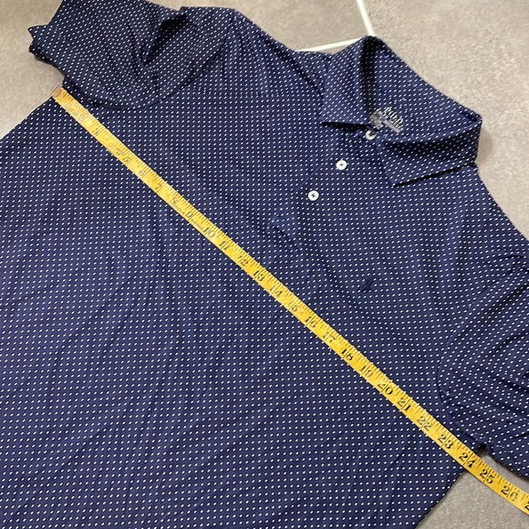 Polo Ralph Lauren Mini Print Performance Stretch Short-Sleeve Polo  size Large - Picture 6 of 8
